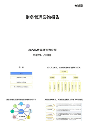 財(cái)務(wù)管理咨詢報(bào)告 價(jià)值、內(nèi)容與獲取途徑
